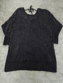 Žinylkové, pletené, černé šaty Bonprix  vel. 48/50 - 1