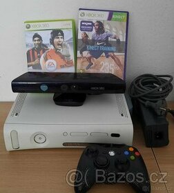 Xbox 360 Kinect + hry + ovladače