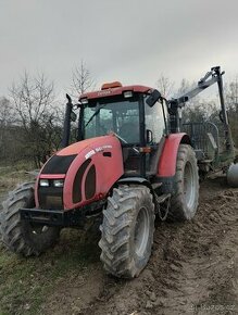 Traktor Zetor Forterra s vyvážečkou Farma T10