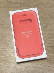 Apple iPhone 12 Mini Leather Sleeve Pink Citrus NOVÉ