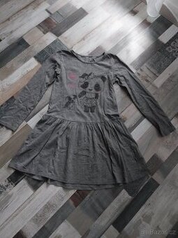 Dívčí šaty 134/140 H&M panda