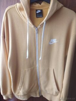Mikina zip Nike žlutá XL,skoro nova