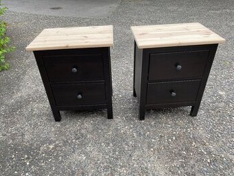 IKEA Hemnes komody se 2 zásuvkami - černohnědé