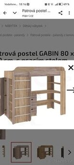 Patrová postel 190x80