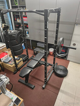 Power Rack ATX LINE PRX-510 + Olympijská osa + Závaží
