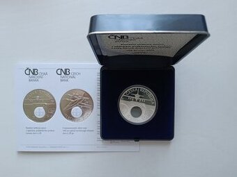 Pamětní mince 500Kč Cvičný letoun Aero L-39 Albatros proof