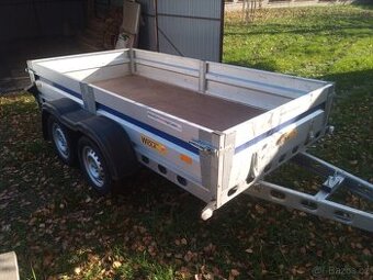 Přívěsný vozík Wiola, 2 nápravy, nosnost 750 kg