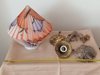 Prodám starožitný lustr art deco lampionek