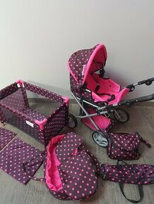 Kočárek Doris 3v1 černý