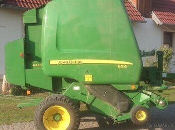 Prodám sběrací lis na kulaté balíky JOHN DEERE 854