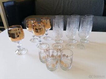 skleničky různých druhů