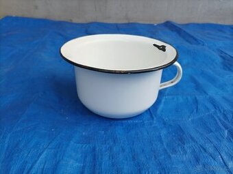 Smaltovaný bílý nočník