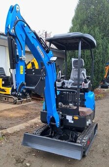 Minibagr 1.2tuny Kubota tříválcový motor