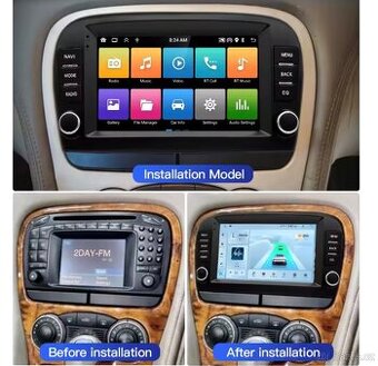 Mercedes-Benz SL R230 android rádio 7” dotyk displej