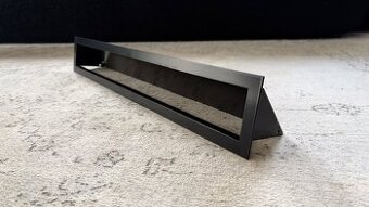 Krbová mřížka LUFT 90X600 černá