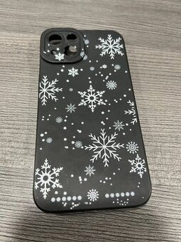 Černý kryt s vločkami iphone 13