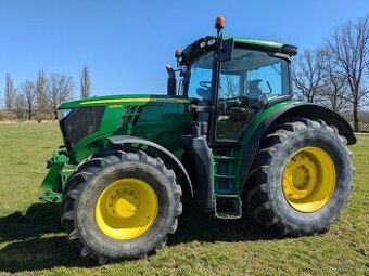 John Deere 6210R s diplejem 4240 a přijímačem 3000