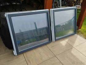 Prodám plastové okno 199x95 cm Antracit