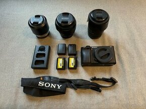 Sony Alpha A6300 + objektivy 10-18/4,18-135/3.5-5.6, 50/1.8