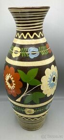 Váza kvety, pozdišovská keramika, 46 cm