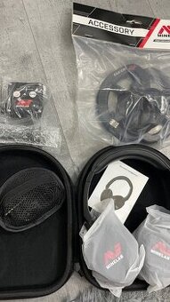 Prodám Sluchátka minelab bezdrátové připojení a cívku