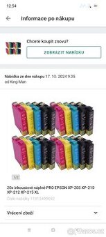 Inkoustové náplně