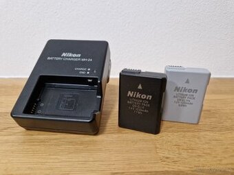 Nikon nabíječka + baterie (2ks)