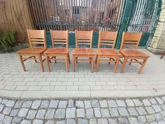 31x židle masivní dřevo
