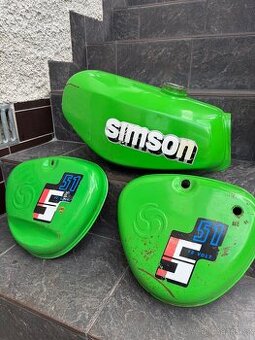 Simson s51 originální set nádrž + kastlíky
