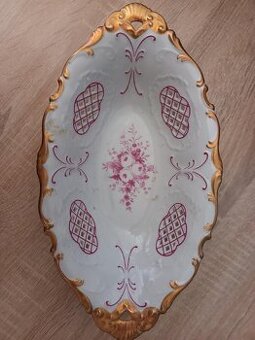 MÍSA OVÁLNÁ PROLAMOVANÁ - ZNAČENO PIRKEN HAMMER PORCELÁNOVÁ