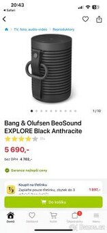 Bang Olufsen Explore Black Anthracite