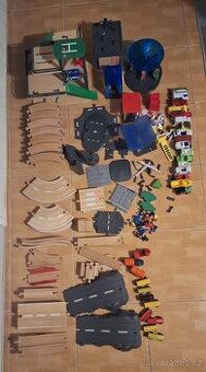 Velký dřevěný vláčkodráhový set – IKEA + Lidl