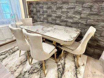 Prodám  jídelní stůl a 6 židlí