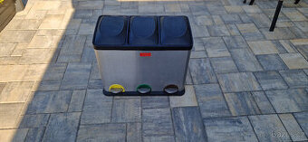 Odpadkový nášlapný nerezový 3 koš