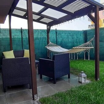 Prodej bytu 2kk se zahradou, pergolou a sklepem