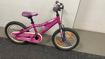 Dětské dívčí kolo GHOST Powerkid 16 Pink/Violet + helma