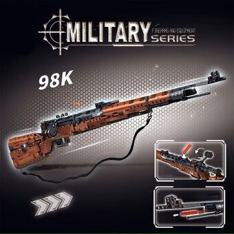 Stavebnice Puška 98K, kompatibilní s LEGO