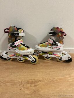 Dětské nastavitelné kolečkové brusle WORKER Picola