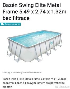Bazén Swing Elite 5,49 x 2,74 x 1,32