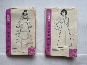Střihy na šaty "Vkus" 2 kusy