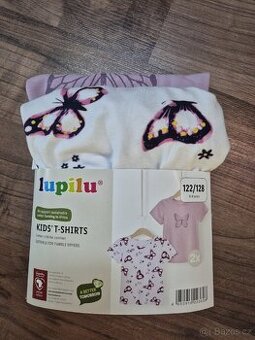 2x triko s krátkým rukávem 122/128