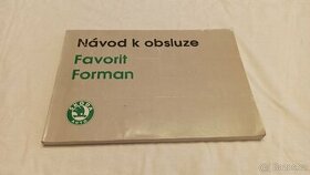 Škoda FAVORIT  FORMAN - návod k obsluze - příručka - 1