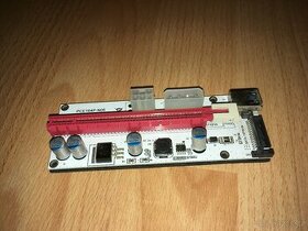 PCIe Riser x1 to x16 card (6-pin,MOLEX,SATA) ver.008S - 1