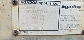 vozík Agados Dona D11 B2-V 7,4 metrů délka ložné plochy