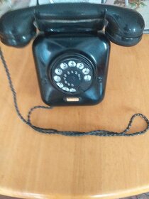 Prodam retro telefon funkčni pletene šnury blokace čiselnice