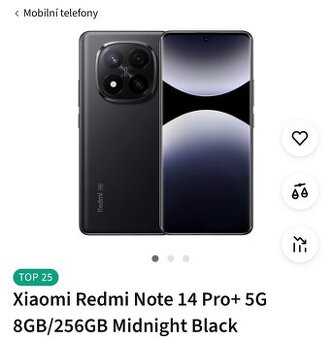 Xiaomi Redmi Note 14 Pro+ Nový(zaruka)