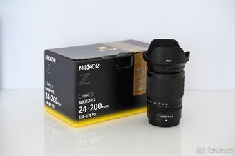 Nikon Z 24-200 mm, f/4-6.3 VR, perfektní stav, 15.900 Kč