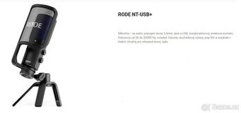 mikrofon RODE NT-USB+