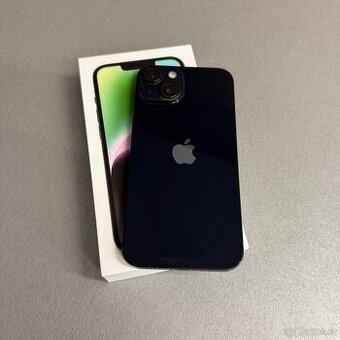 iPhone 14 256GB černý, pěkný stav, 12 měsíců záruka