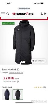 Panský kabát, bunda NIKE
